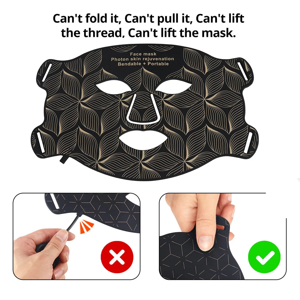 Masque LED Visage & Cou ReVa™ | Photothérapie Clinique Anti-Âge