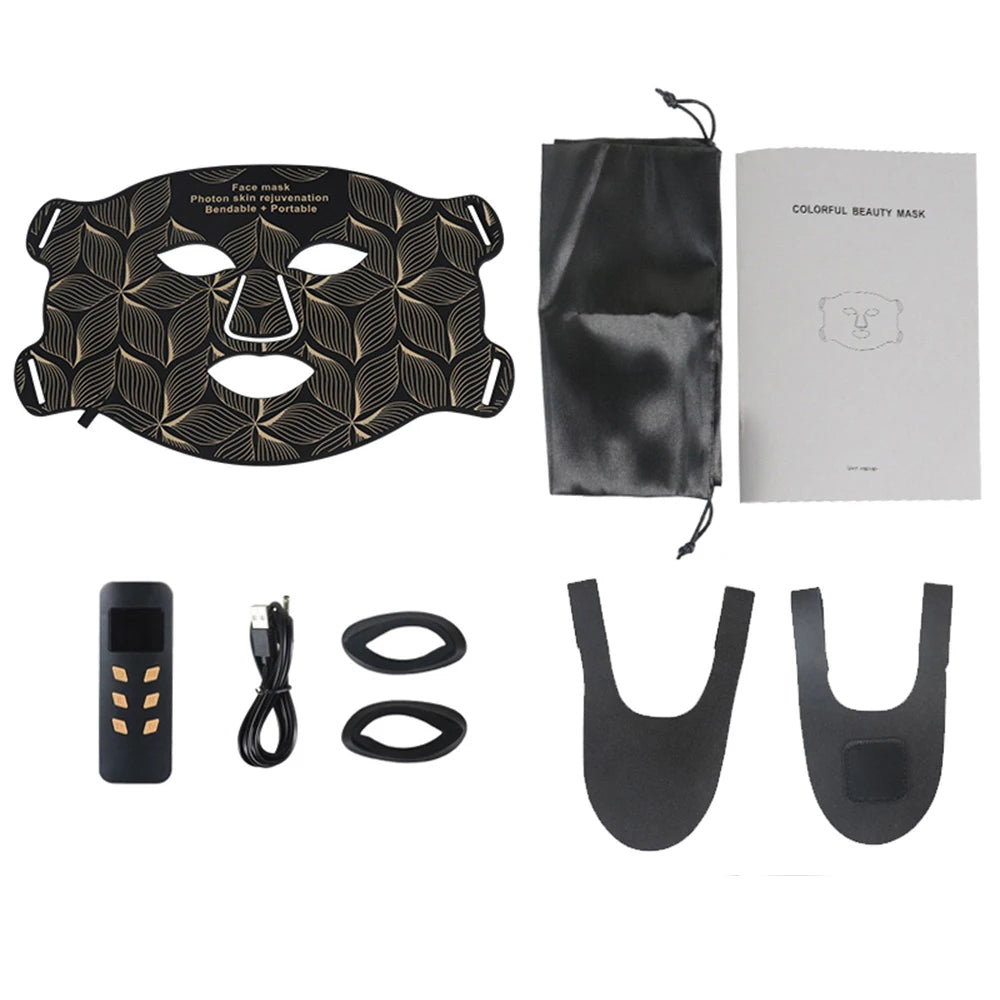 Masque LED Visage & Cou ReVa™ | Photothérapie Clinique Anti-Âge