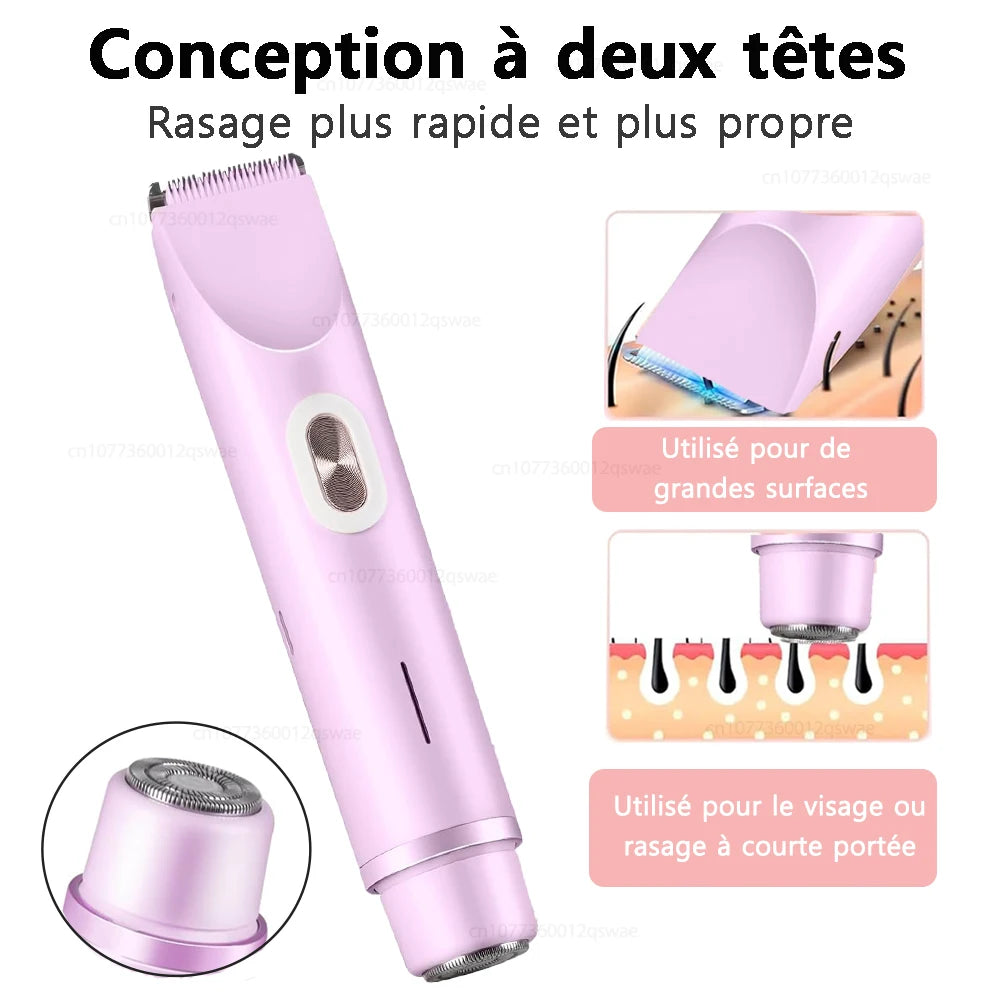 Rasoir Électrique Précision 2-en-1 ReVa™ | Visage & Corps (Waterproof)