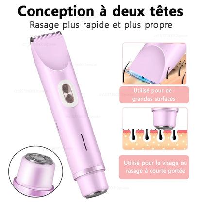 Rasoir Électrique Précision 2-en-1 ReVa™ | Visage & Corps (Waterproof)